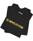 The Answer Lies Within Unisex Tee (Yellow)